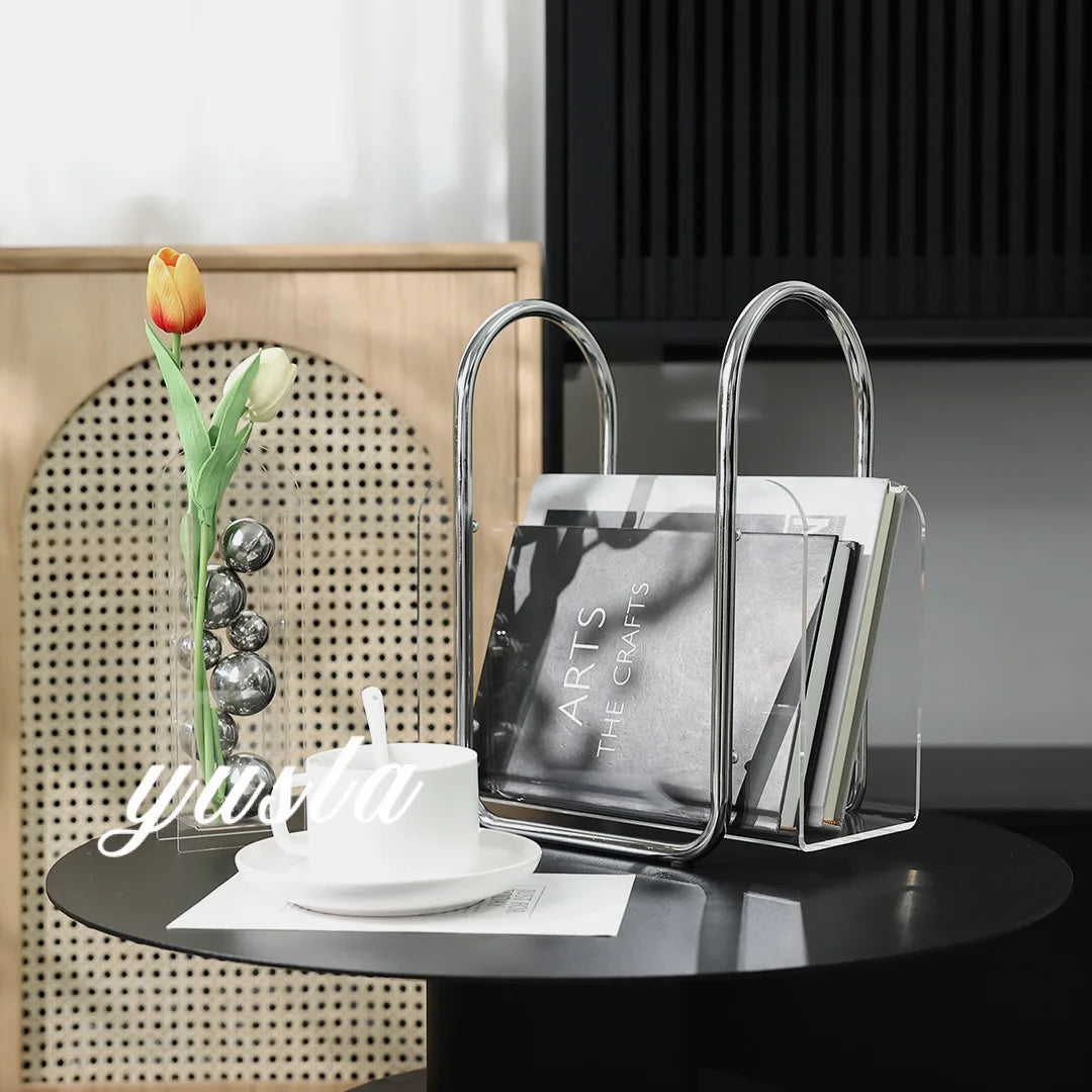 Afralia™ Desktop Bookshelf Organizer for Home Office Decoration