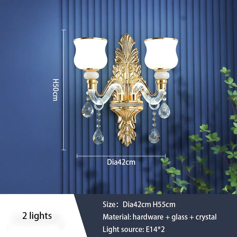 Afralia™ European Luxury Crystal Chandelier: Elegant Main Light for Living Room, Dining Room, Hall