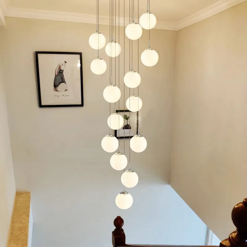 Afralia™ Nordic Dining Pendant Light Chandelier for Living Room, Indoor Ceiling Lamp