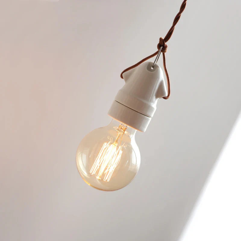 Afralia™ Ceramic LED Pendant Lamp: Industrial Vintage Style Hanging Light