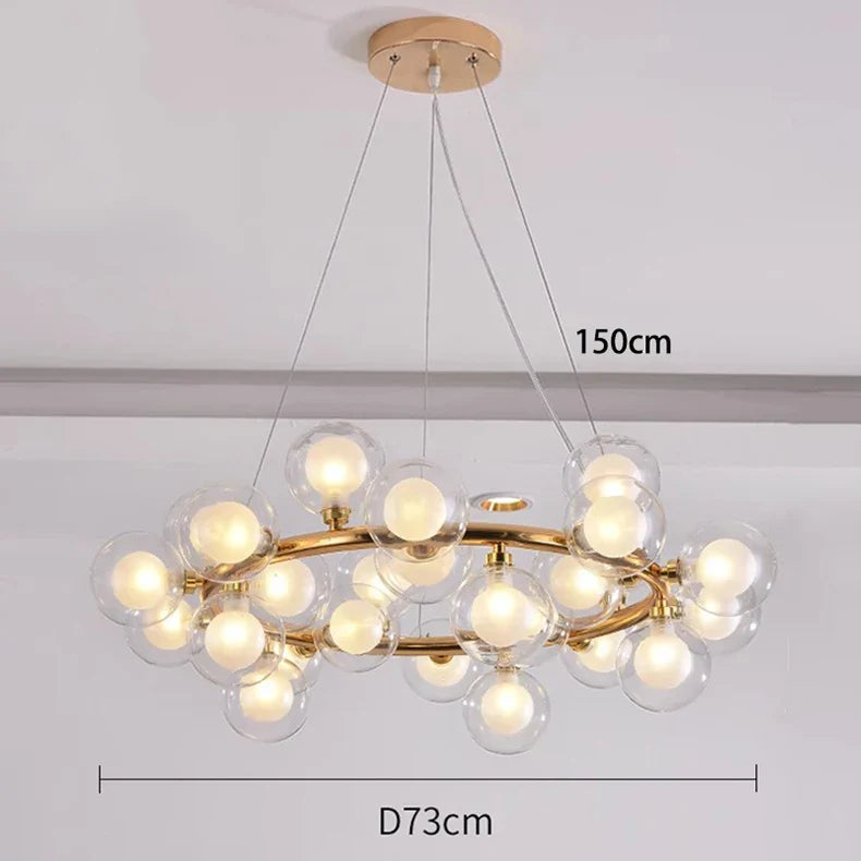 Afralia™ Modern LED Pendant Chandeliers for Indoor Living Room & Dining Room Lighting