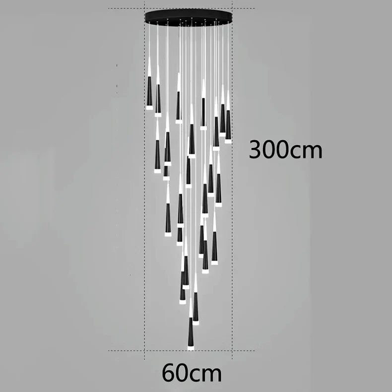 Afralia™ Nordic Stair Chandelier Living Room Dining Room Ceiling Pendant Lights Indoor Lighting