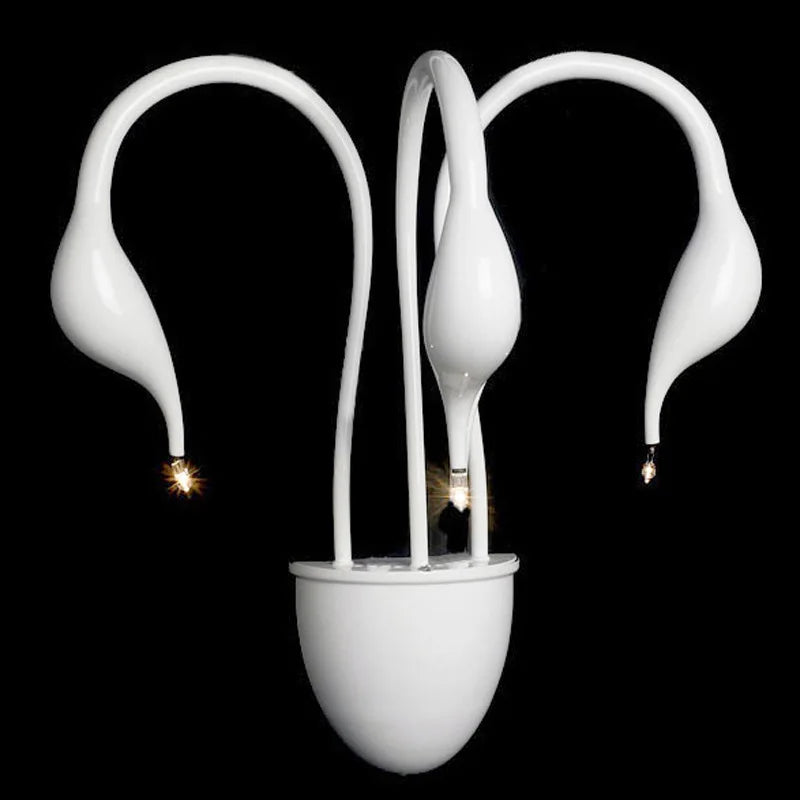 Afralia™ Nordic Swan Chandelier: Minimalist White Light for Living Room, Bedroom, Kitchen & Dining Room.
