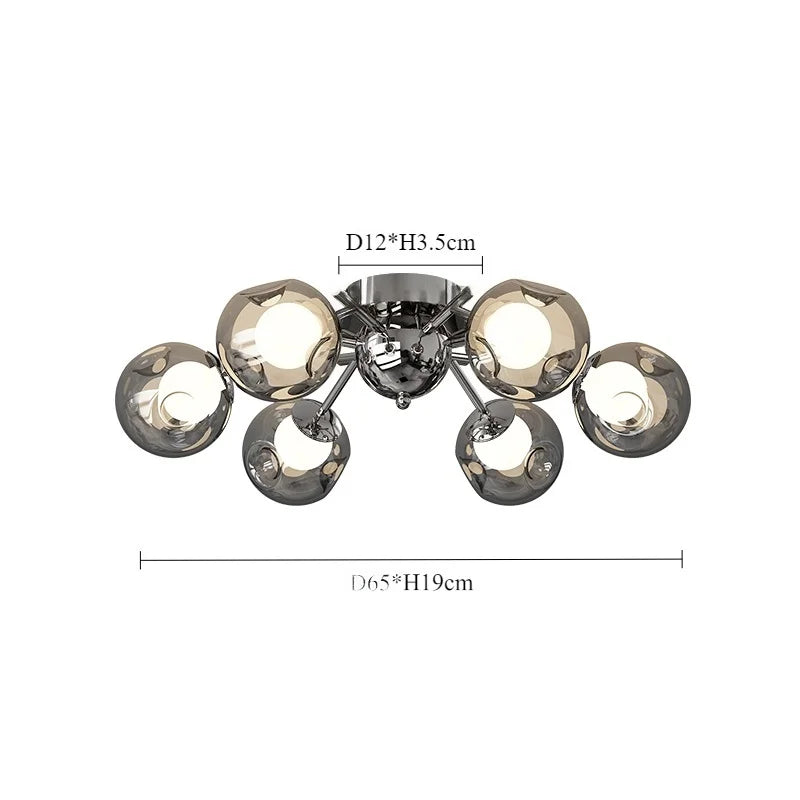 Afralia™ Nordic LED Ceiling Chandelier for Living Room Dining Bedroom Pendant Lights