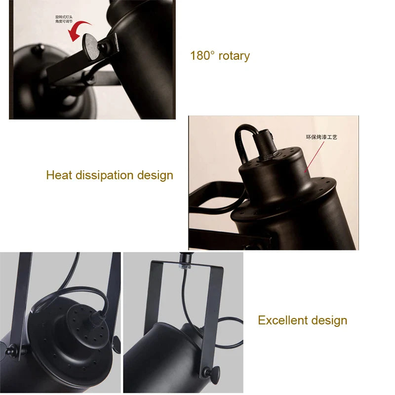 Afralia™ Industrial Vintage Wall Light for Home, Hotel, Bar, Cafe, Restaurant, Kitchen