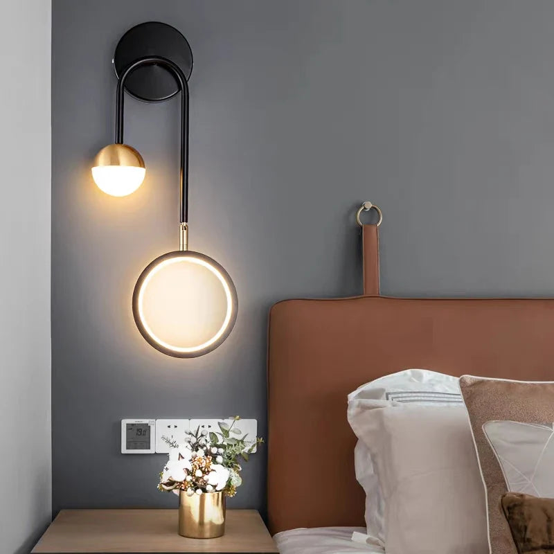 Afralia™ Modern LED Wall Light for Bedroom and Living Room Decor