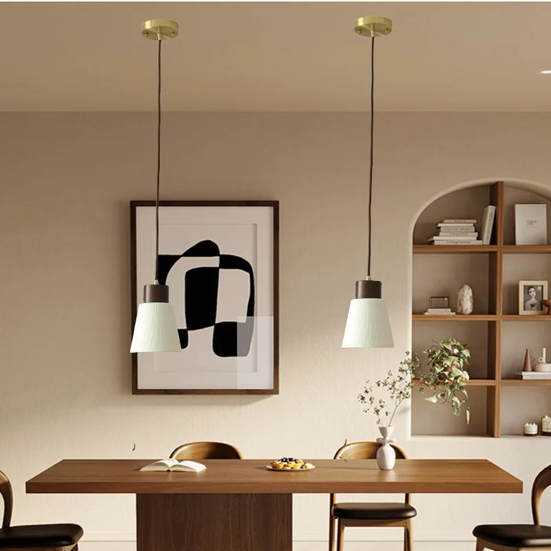 Afralia™ Ceramic LED Pendant Light Fixture for Home Decor Minimalism Hanging Lamp