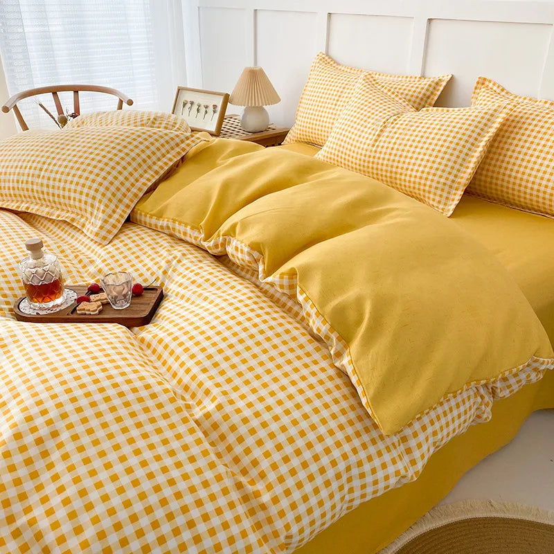 Afralia™ Lattice Plant Geometric Pattern Bedding Set with Sheet Pillows