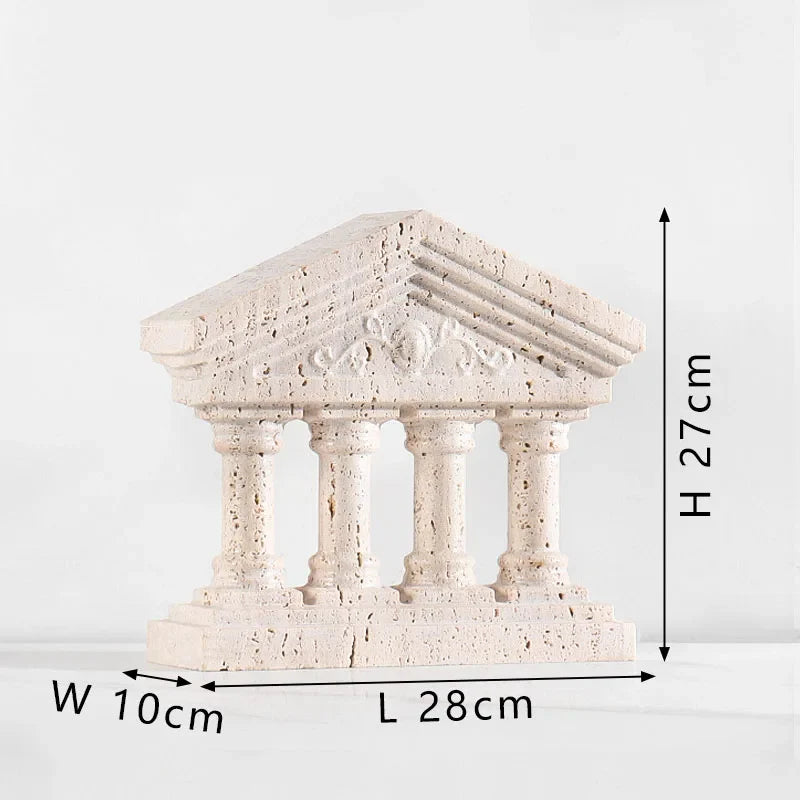Afralia™ Handmade Marble Medieval Sculptures and Ancient Greek Roman Temple Statue