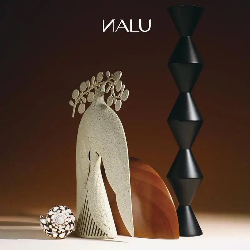 Afralia™ Metal Peace Dove Art Sculpture: Modern Desk Ornament for Room Aesthetics