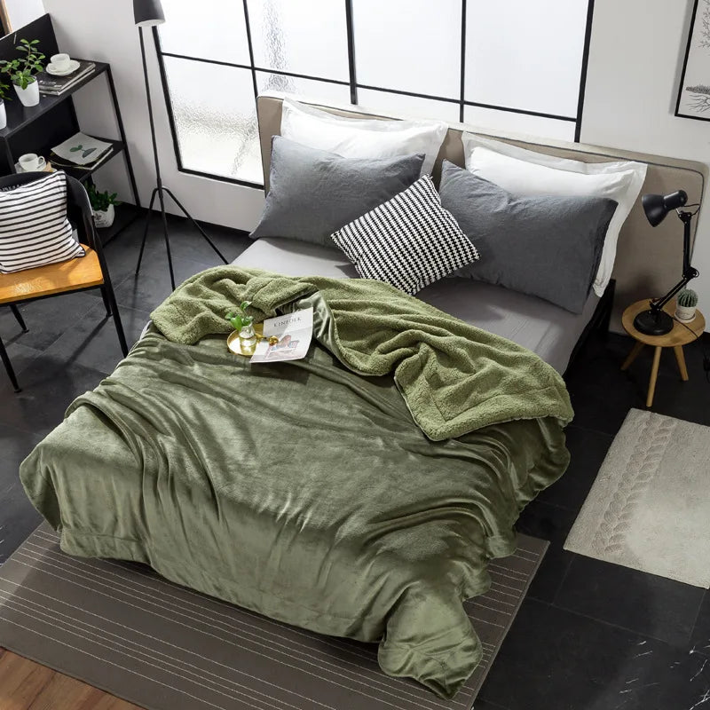 Afralia™ Cozy Plush Blanket: Soft, Warm, Lightweight for Bedroom & Sofa All Seasons