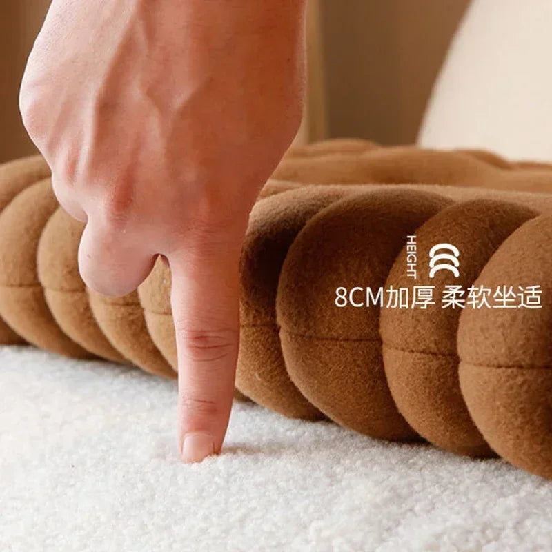 Afralia™ Biscuit Sofa Cushion: Soft Chair Seat Cushion for Home Decor and Living Room