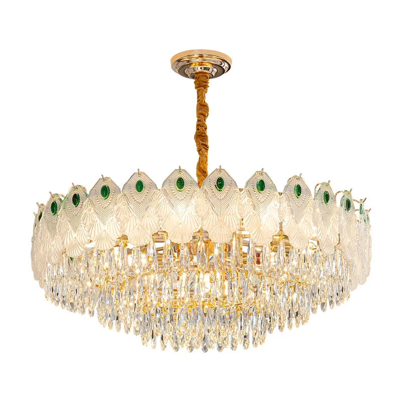 Afralia™ Crystal Chandelier Light Luxury Living Room French 2024 New Zhongshan Lamps