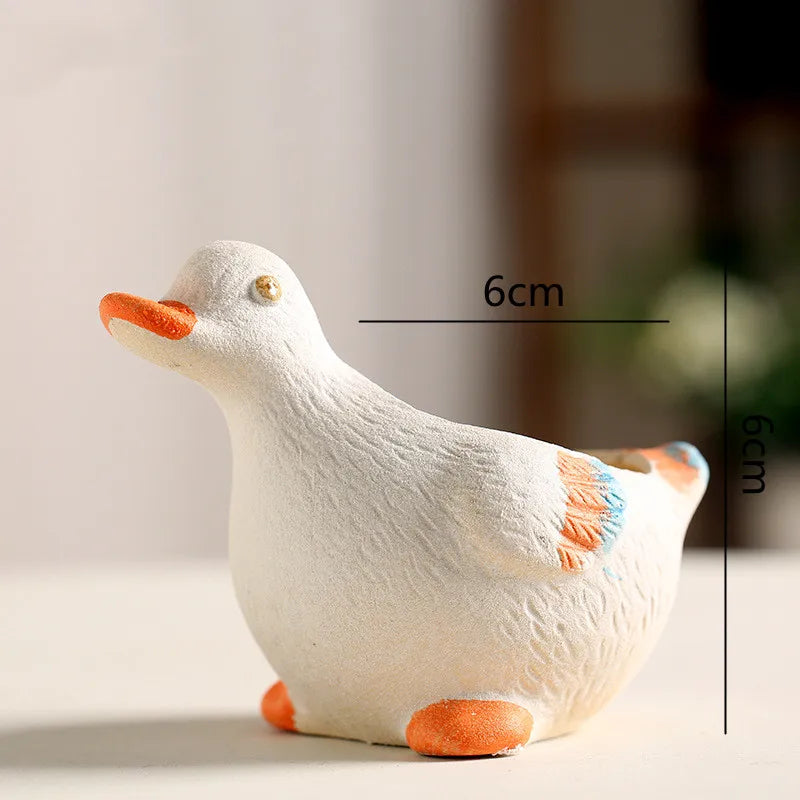 Afralia™ Animal Vase Succulent Pot for Garden, Cute Rabbit & Duck Design