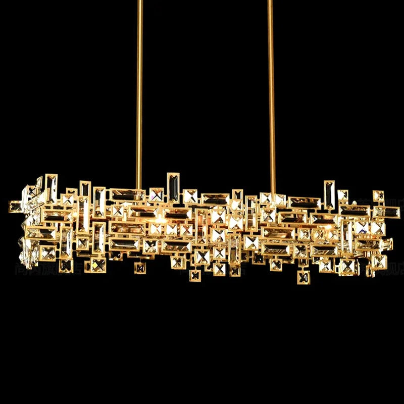 Afralia™ Modern Crystal Chandelier for Home Decor and Lighting