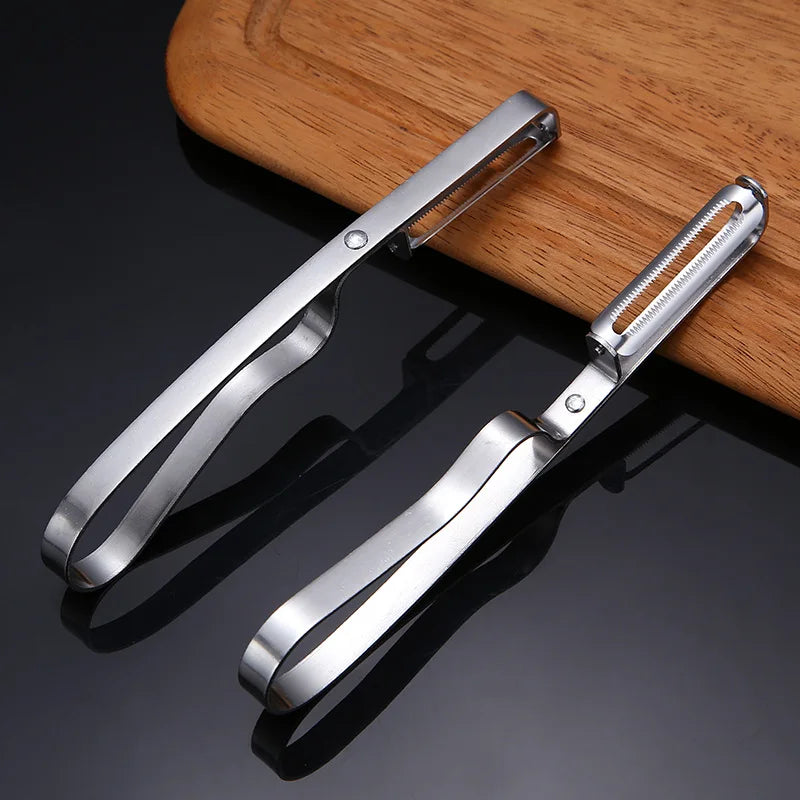 Afralia™ Stainless Steel Peeler: Multi-functional Kitchen Gadget with Easy-to-Clean Thickened Handle.