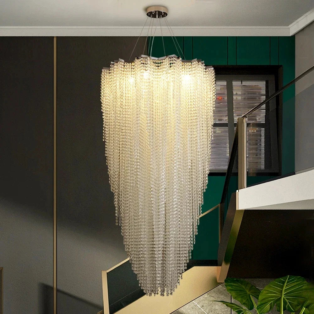 Afralia™ Colorful Crystal Chandelier: Luxury LED Lighting for Dining Room & Kitchen Island