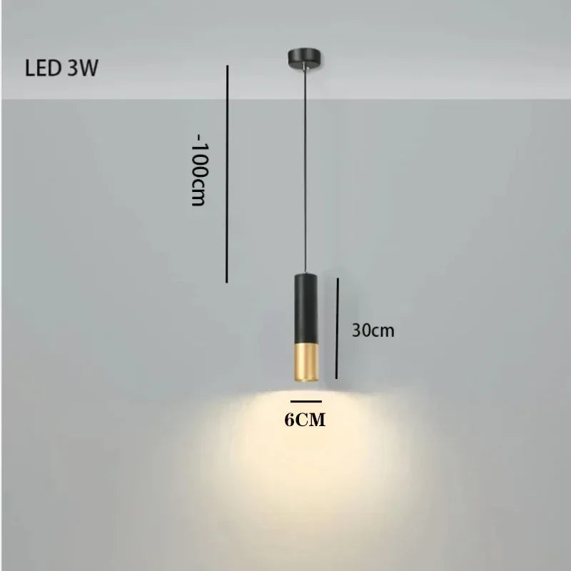 Afralia™ Modern LED Minimalist Chandelier: Nordic Bedroom Pendant Light for Stylish Home Decor