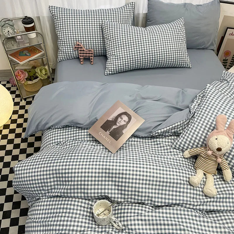 Afralia™ Geometric Pattern Bedding Sets: King & Queen Sizes, Smooth & Breathable Bedclothes