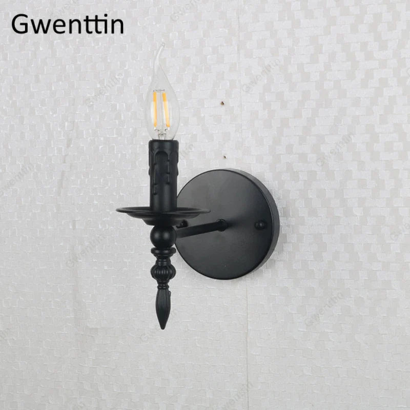 Afralia™ Industrial Retro Wall Sconces LED Light for Home Loft Bedroom Decor