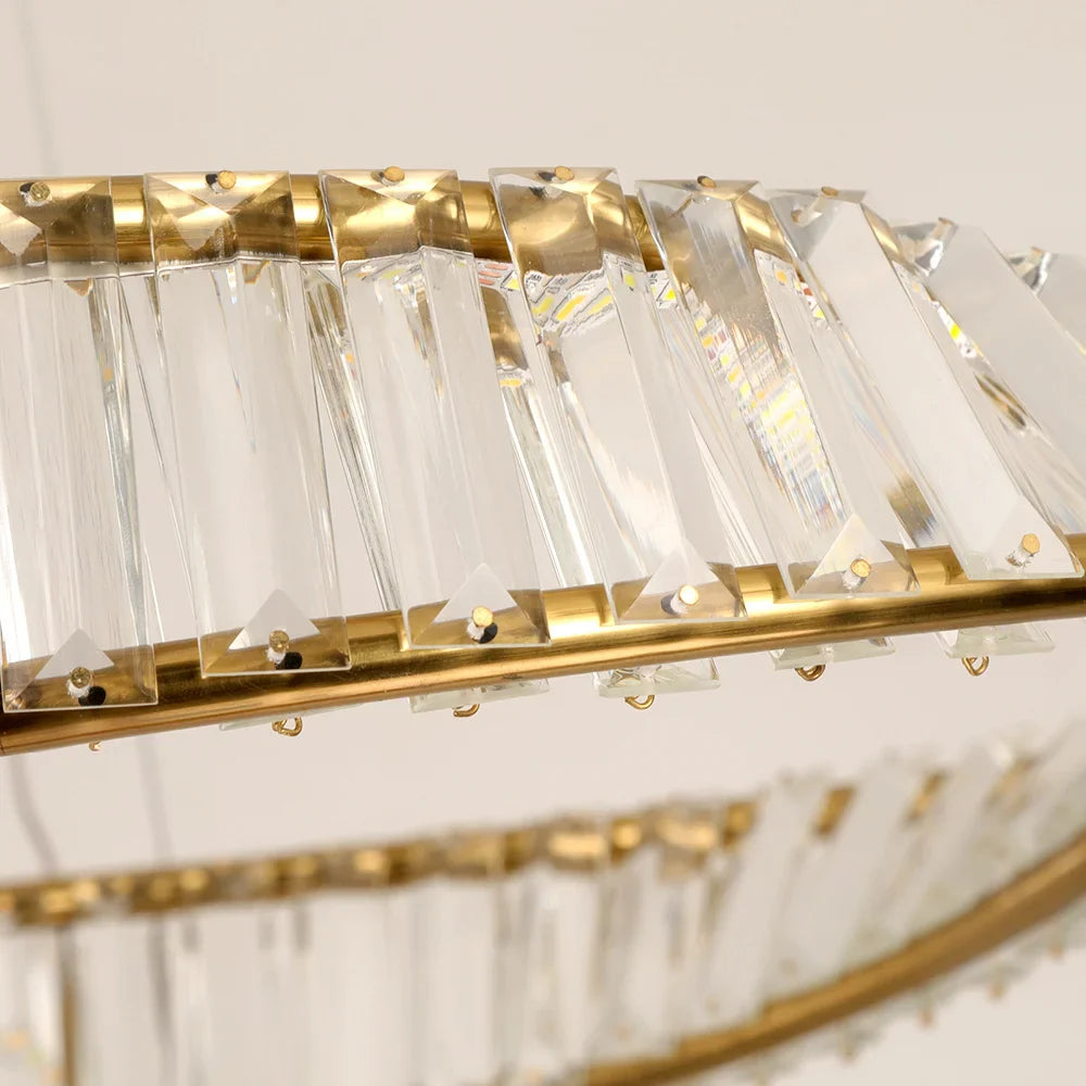 Afralia™ Ring LED Pendant Light: Luxury Gold Chandelier for Home Decoration