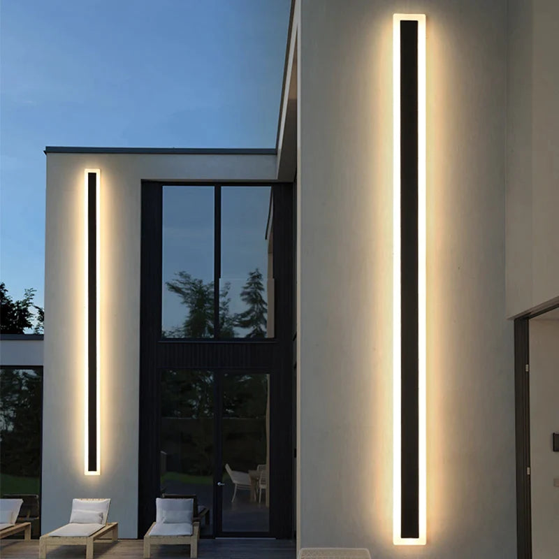 Afralia™ Modern Minimalist Waterproof LED Wall Sconce for Villa Courtyard and Hotel Aisles