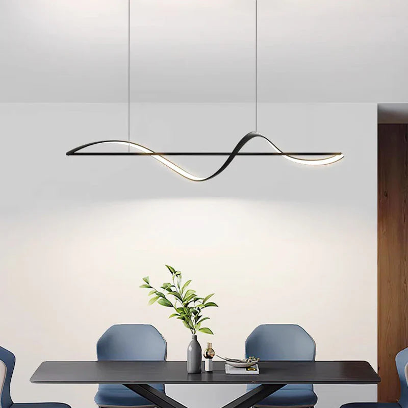 Afralia™ Modern Smart Pendant Lights for Dining Room Chandeliers Decor - Stylish Salon Decoration