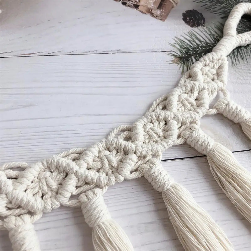 Macrame Curtain Tie Straps by Afralia™: Hand-Woven Cotton Rope Tassels for Boho Decor