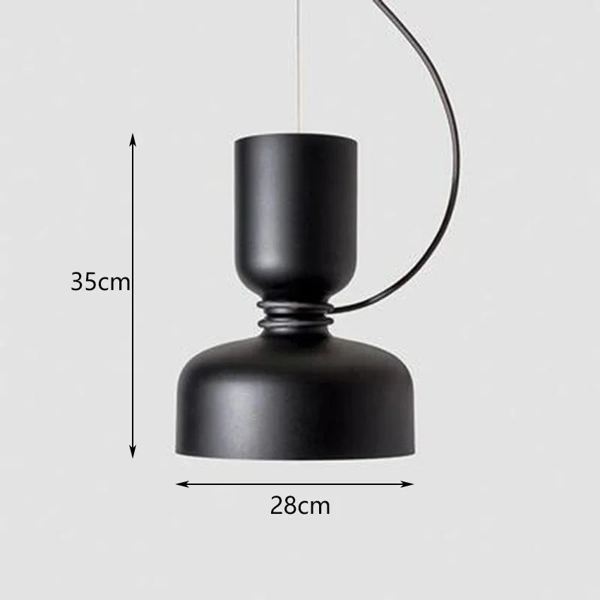 Nordic Designer Iron Pendant Lamp for Dining Room by Afralia™