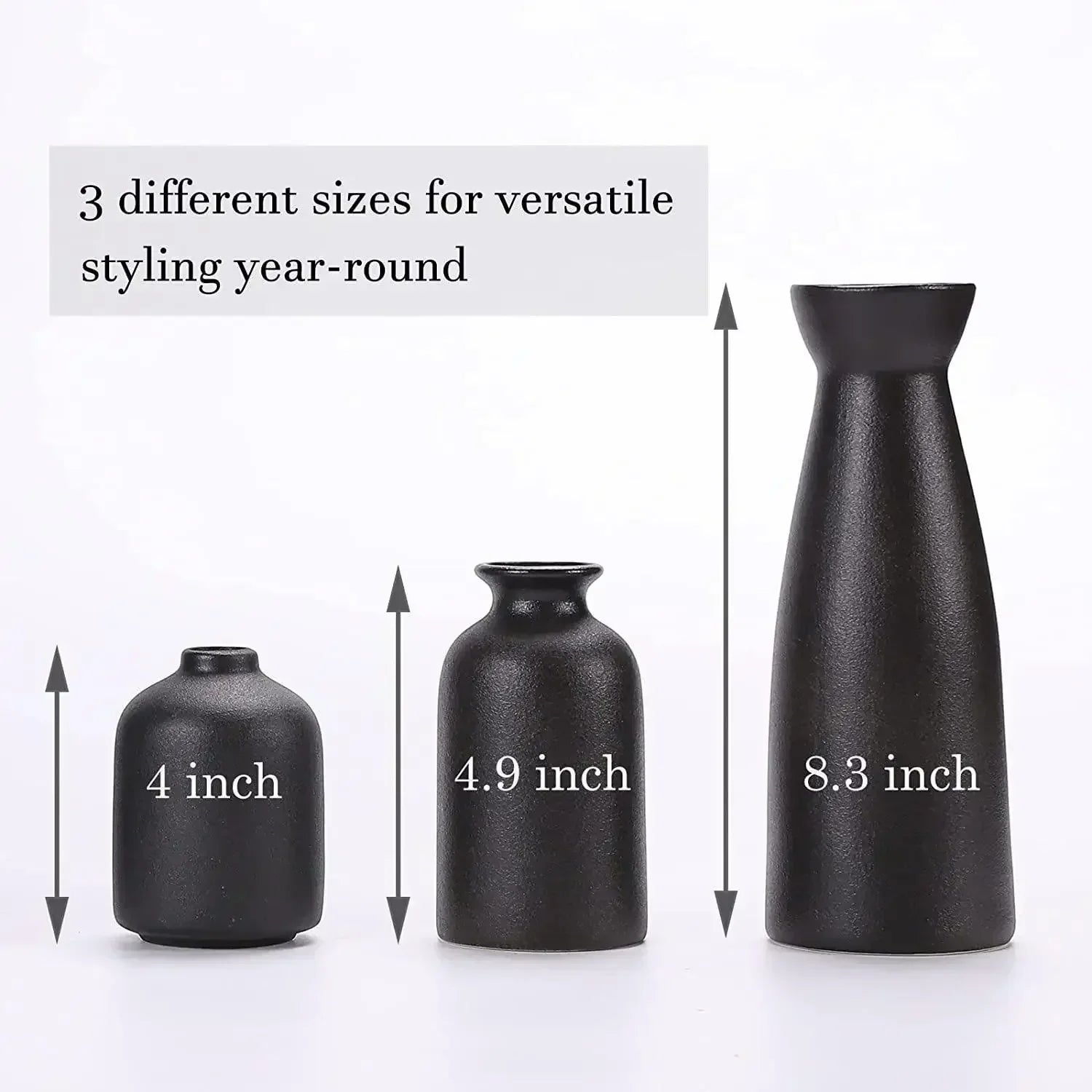 Ceramic Vase Set for Rustic & Modern Farmhouse Decor by Afralia™