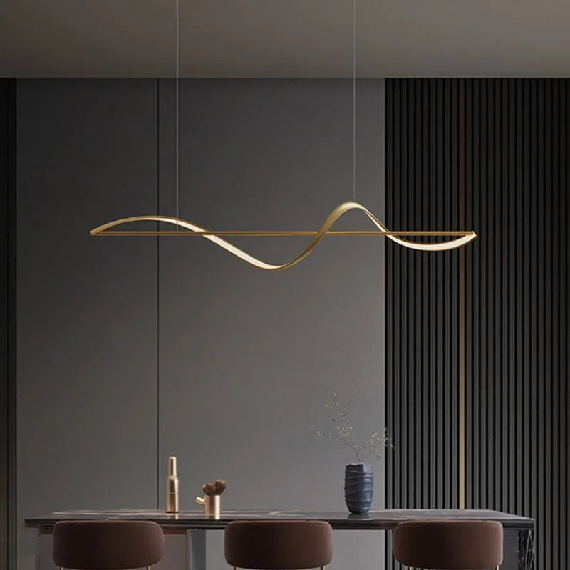 Afralia™ Modern LED Pendant Light - Stylish Ceiling Chandelier for Living, Dining, and Bedroom
