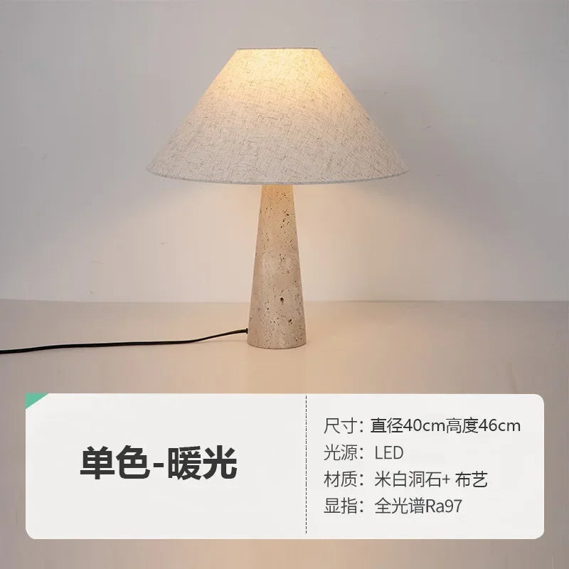 Afralia™ Marble LED Table Lamp Modern Wabi-sabi Design for Home Decor