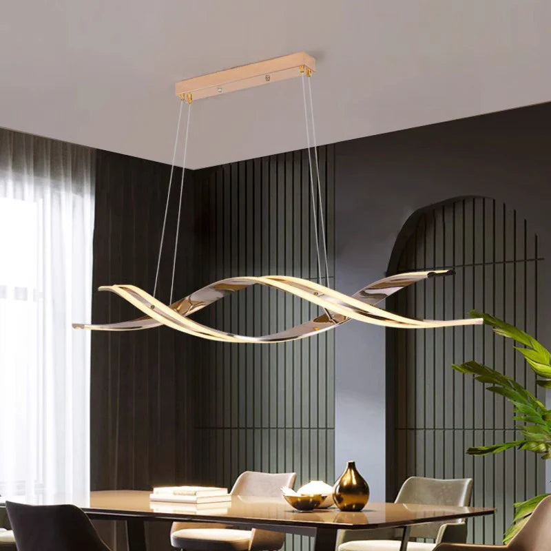 Afralia™ Modern LED Chandeliers Pendant Light Lamps for Living and Dining Room