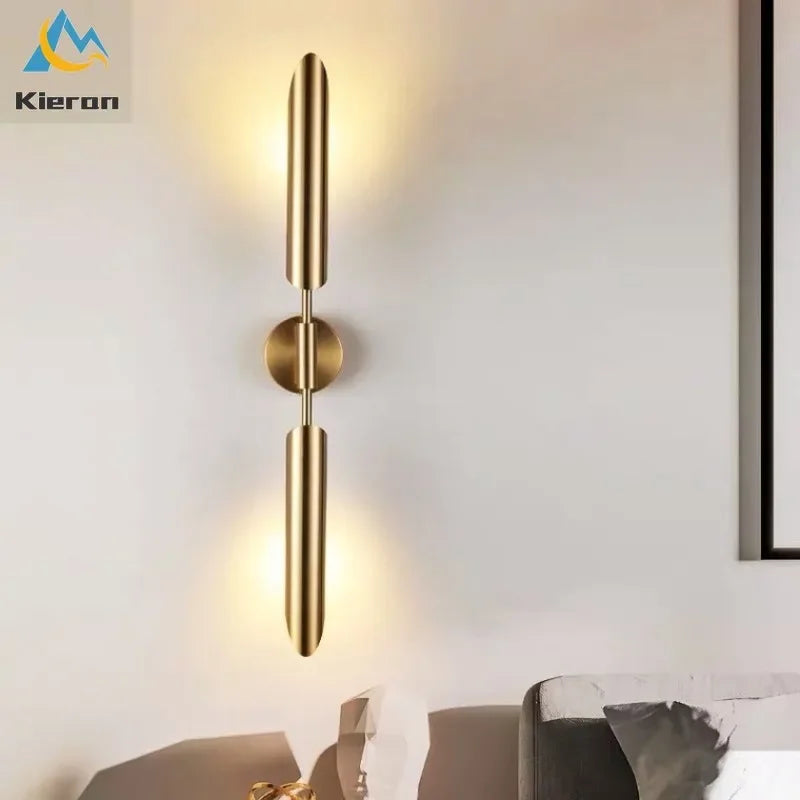 Afralia™ Modern Glass LED Wall Lamp for Bedroom Restaurant Hotel Living Room Decoration