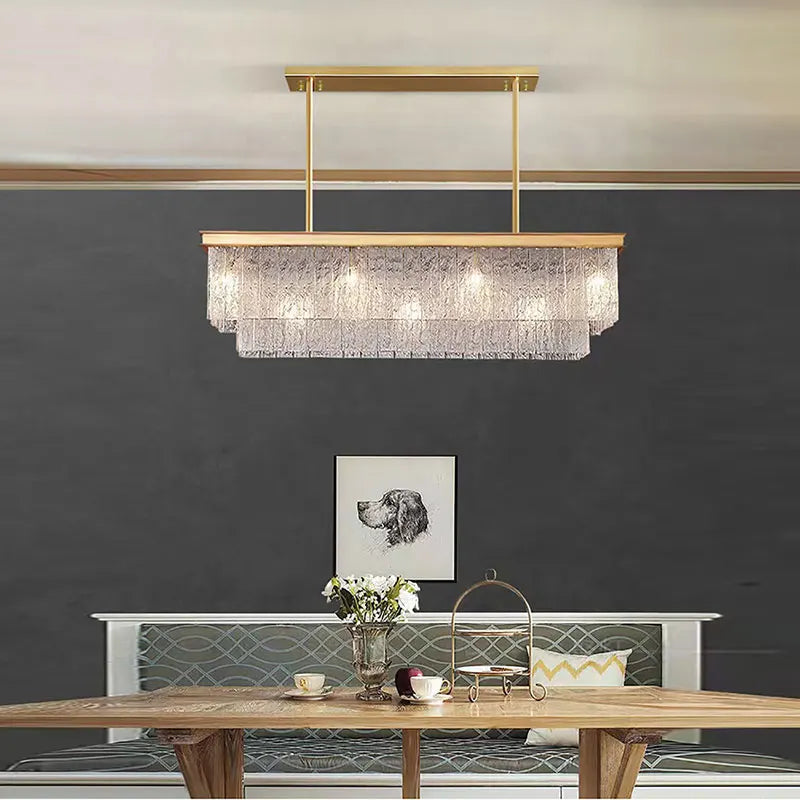Afralia™ Crystal Chandelier Pendant Light for Luxurious Dining Room Decor