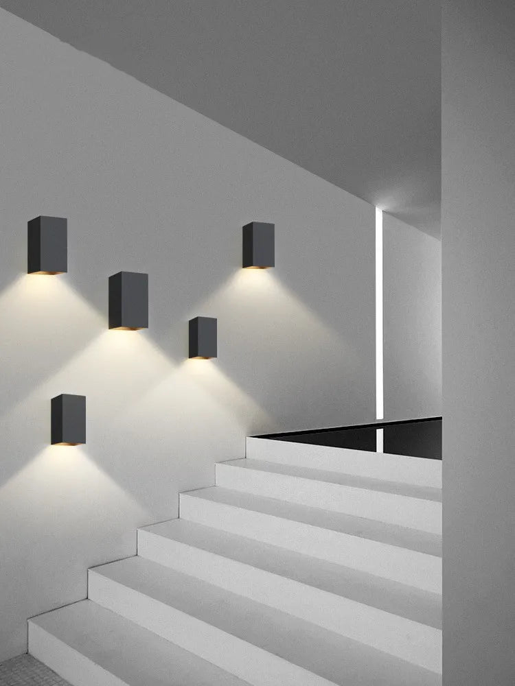 Afralia™ Modern Long Strip Wall Light for Living Room Hotel Bedside Stairs Fixtur