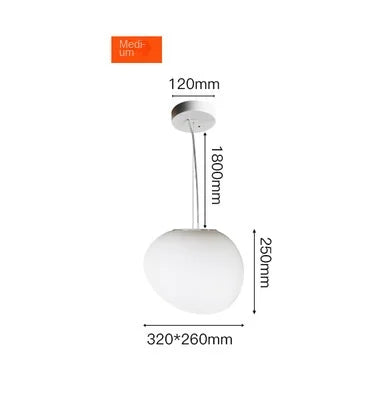 Afralia™ Glass Ball LED Pendant Light for Modern Living Room Décor