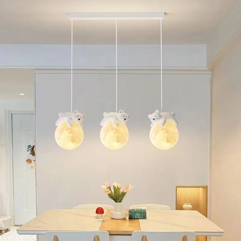 Afralia™ LED Rabbit Chandelier Pendant Light for Home Decoration Living Room Bedroom