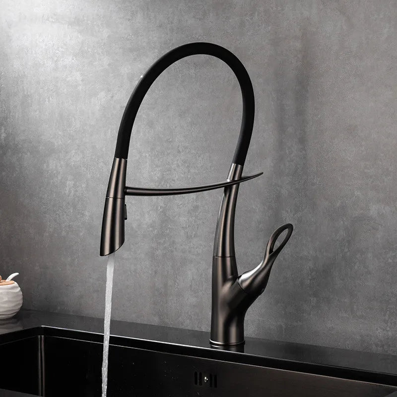 Afralia™ Silicone Magnetic Suction Faucet: Unique Single Handle Hot and Cold Basin Faucet