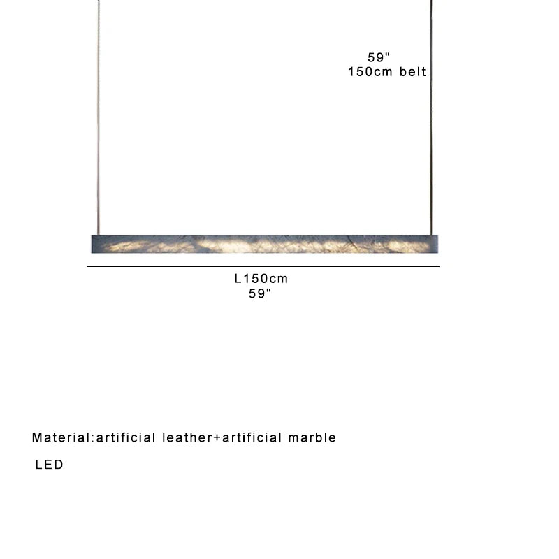 Afralia™ Marble Design LED Pendant Light for Home Decor and Office Spaces