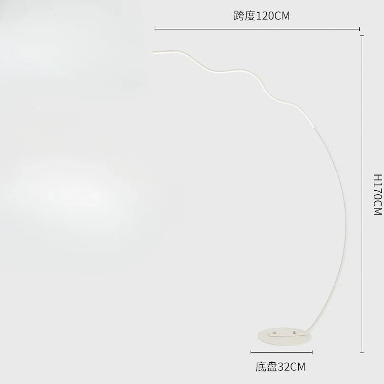 Afralia™ Black LED Dimming Floor Lamp for Bedroom and Living Room