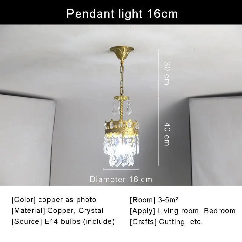 Afralia™ Copper Crystal Chandelier: Modern Nordic LED Lighting for Home Decor