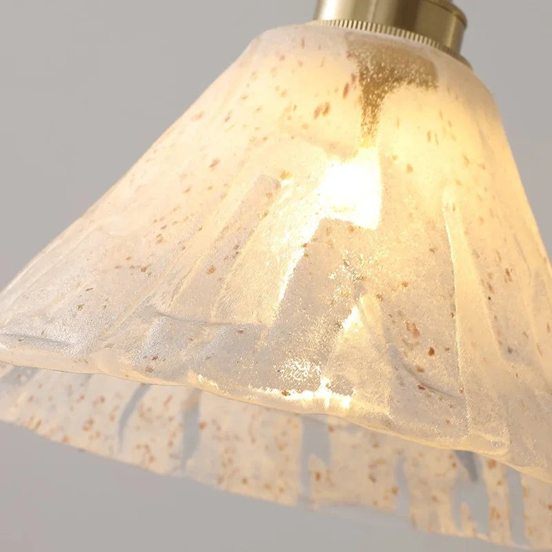 Afralia™ White Glass LED Pendant Light Fixture Walnut Wood Hang Lamp