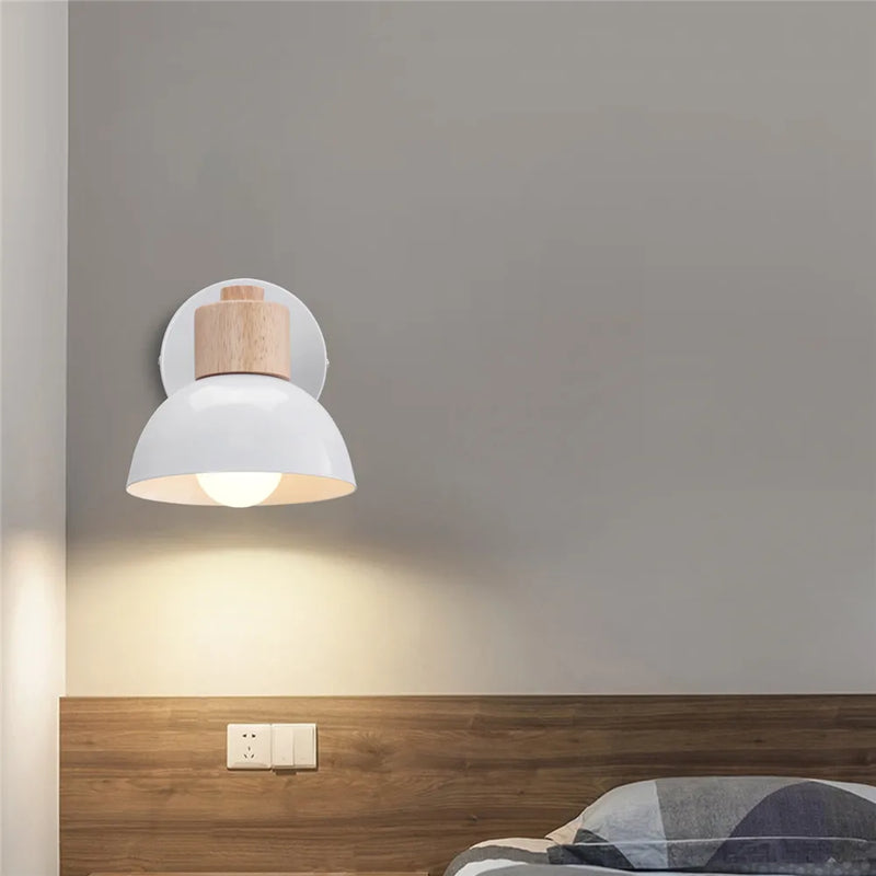 Afralia™ Wood Sconce Wall Lamp: Modern LED Reading Light for Indoor Foyer and Bedside