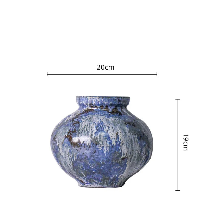 Afralia™ Handcrafted Chinese Porcelain Vase Home Decor Flower Arrangement Accessory