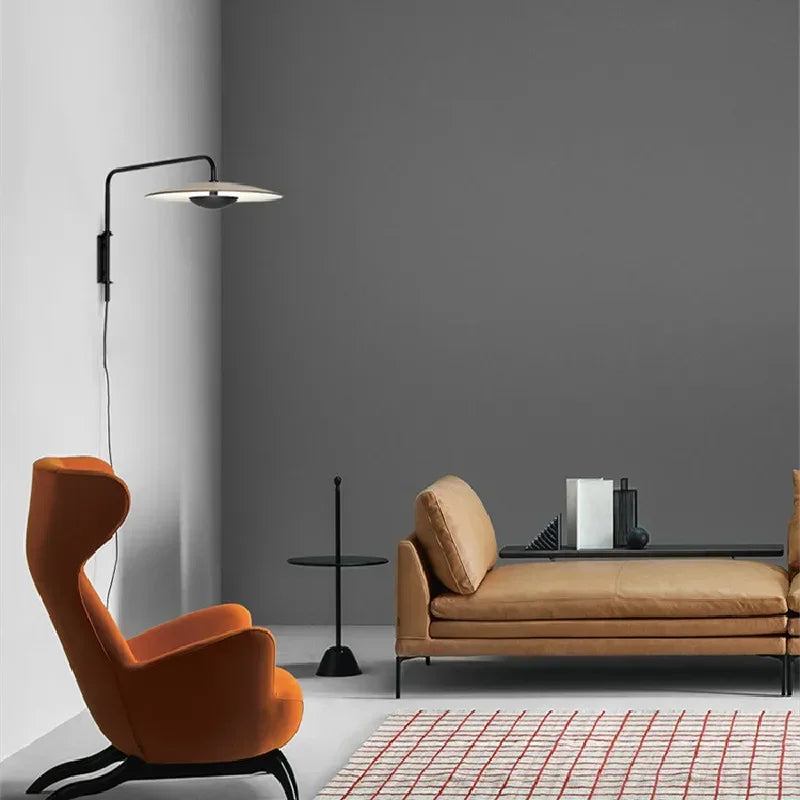 Afralia™ Iron Art Swing Arm Wall Lamp Home Decor Adjustable Sconce