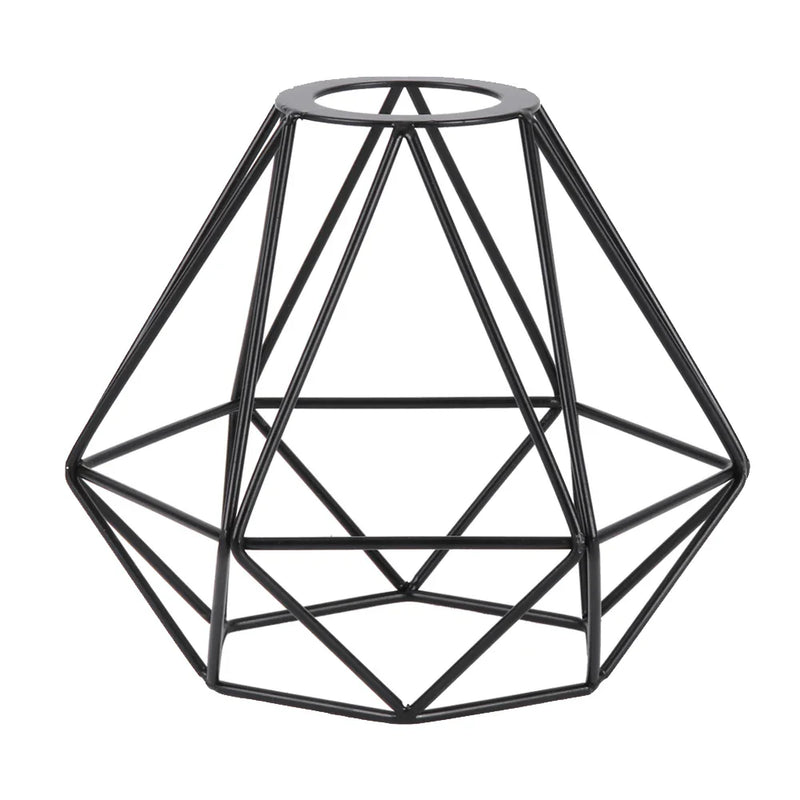 Afralia™ Geometric Metal Light Cage Cover Pendant Lampshade