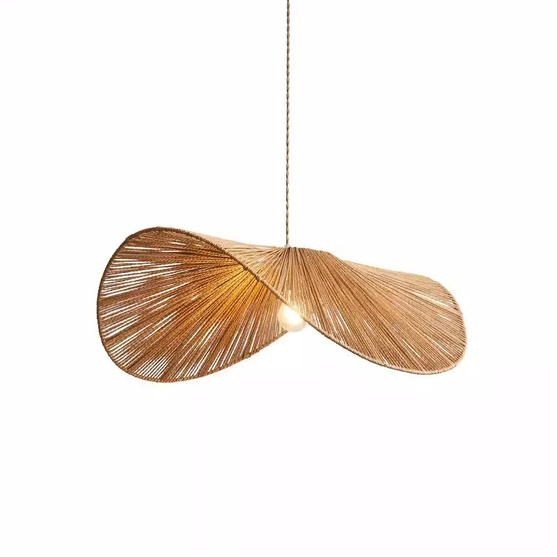 Afralia™ Handmade Rattan LED Pendant Lights for Stylish Home Decor