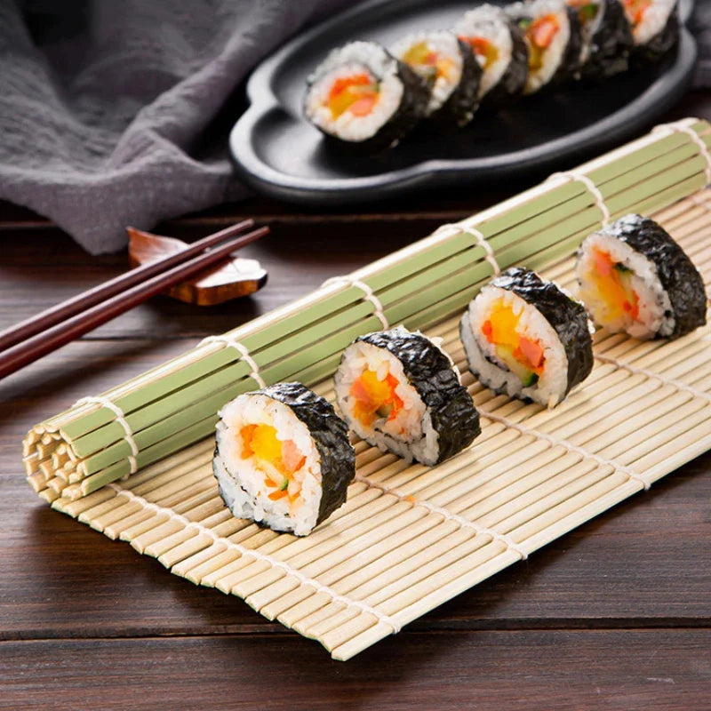 Afralia™ Bamboo Sushi Rolling Mat Set for DIY Onigiri & Japanese Sushi Making