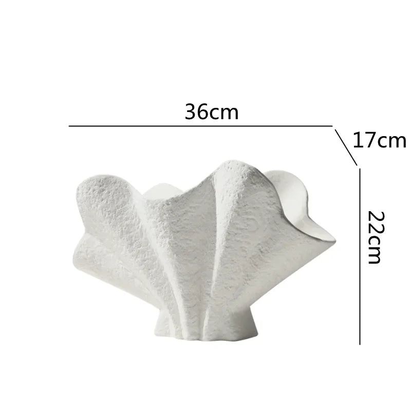 Afralia™ Wide Mouth Ceramic Vase for Stylish Flower Arrangements